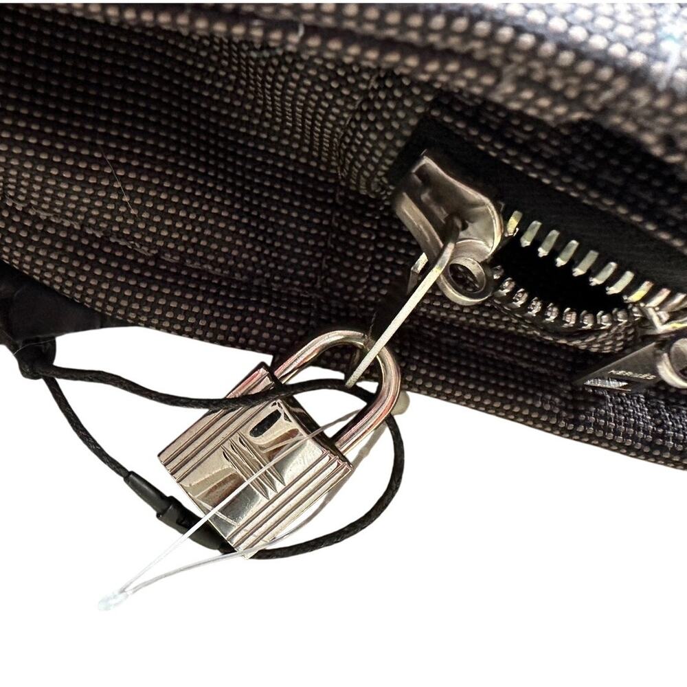 Hermes HerLine MM Tote Bag Charcoal Gray / Black - Picture 10 of 16